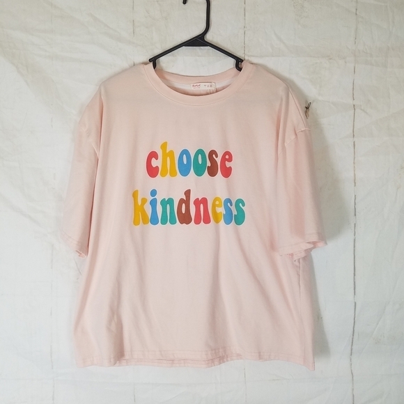Romwe choose kindness boxy t-shirt - Picture 1 of 6